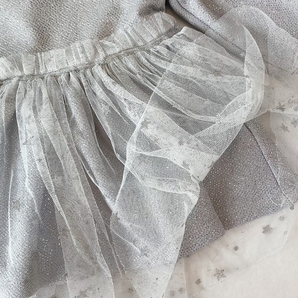 Marmellata 24M Silver Tulle Toddler Tunic Top - Picture 4 of 6